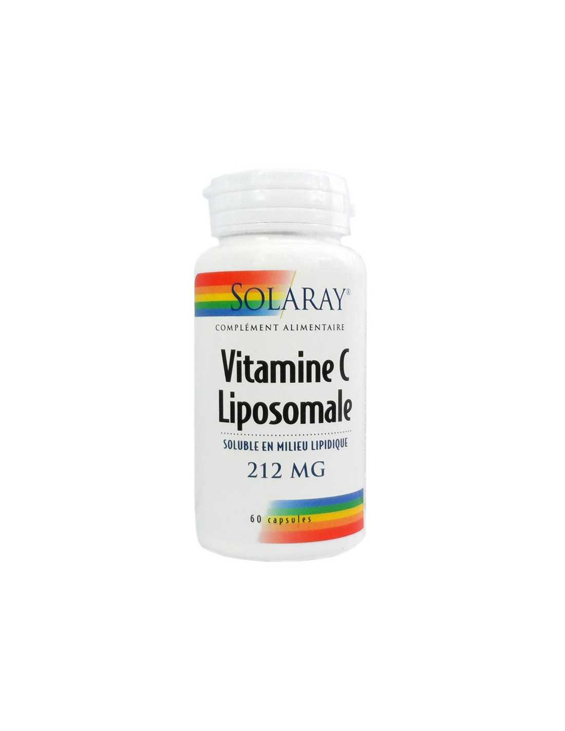 Vitamine C Liposomale 212 mg Solaray gélules Solutions Naturelles